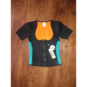 NonEcho Airpreno Vest Shapewear Bodysuit M Black Full Zip NWT